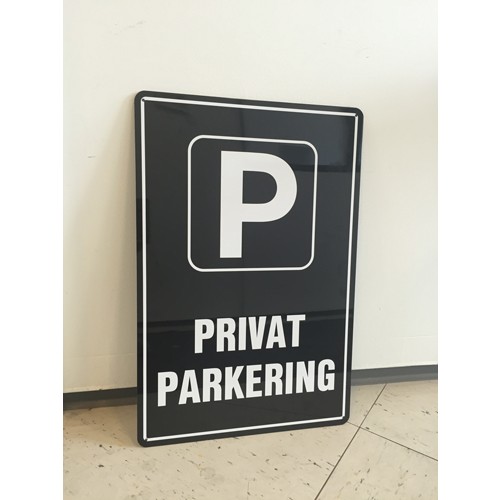 Privat parkeringsskilt